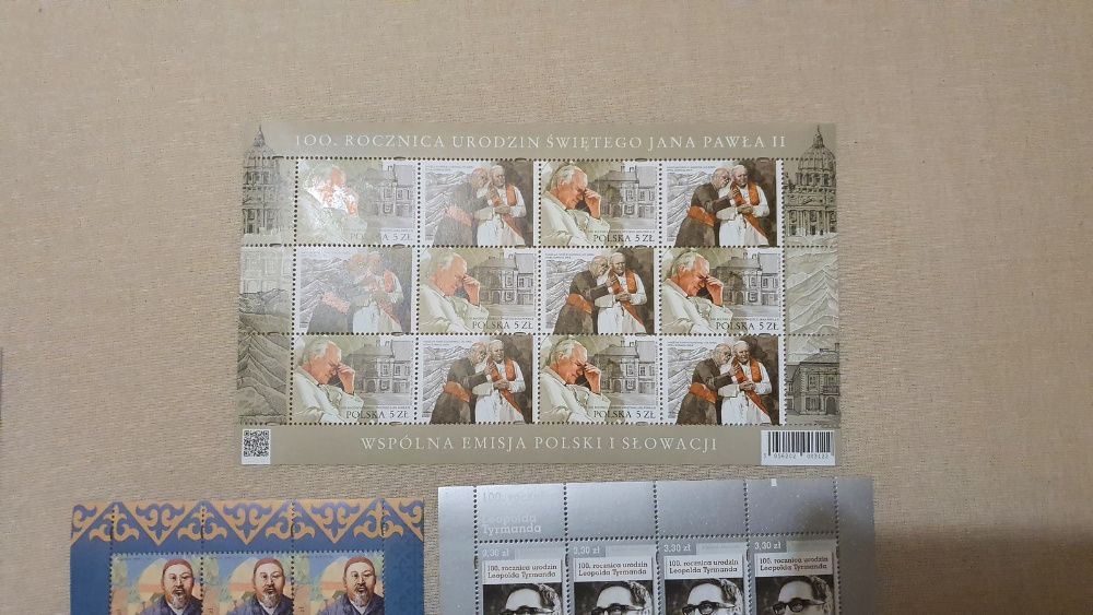 Znaczki pocztowe arkusiki 5050-76 Niestemplowane 2/2020 3/2020