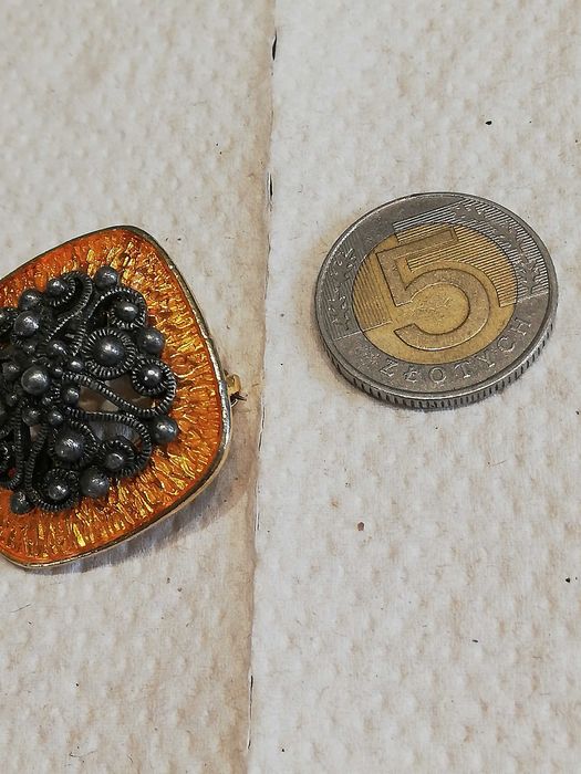 Brożka artystyczna PRL VINTAGE