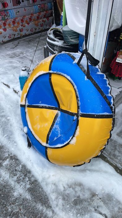 Тюбінг надувні санки, ватрушка діаметр 100 см-120 см