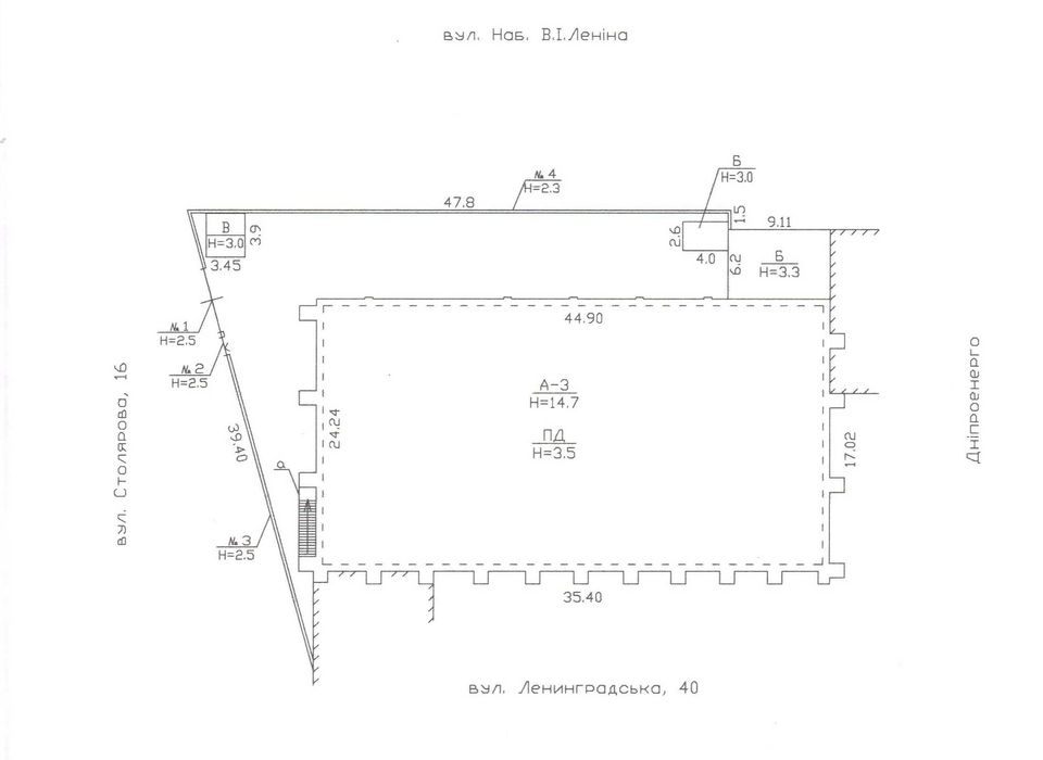 5 грн/кв.м. Оренда офісної будівлі 2880м2 ПІД РЕМОНТ. В центрі Дніпра