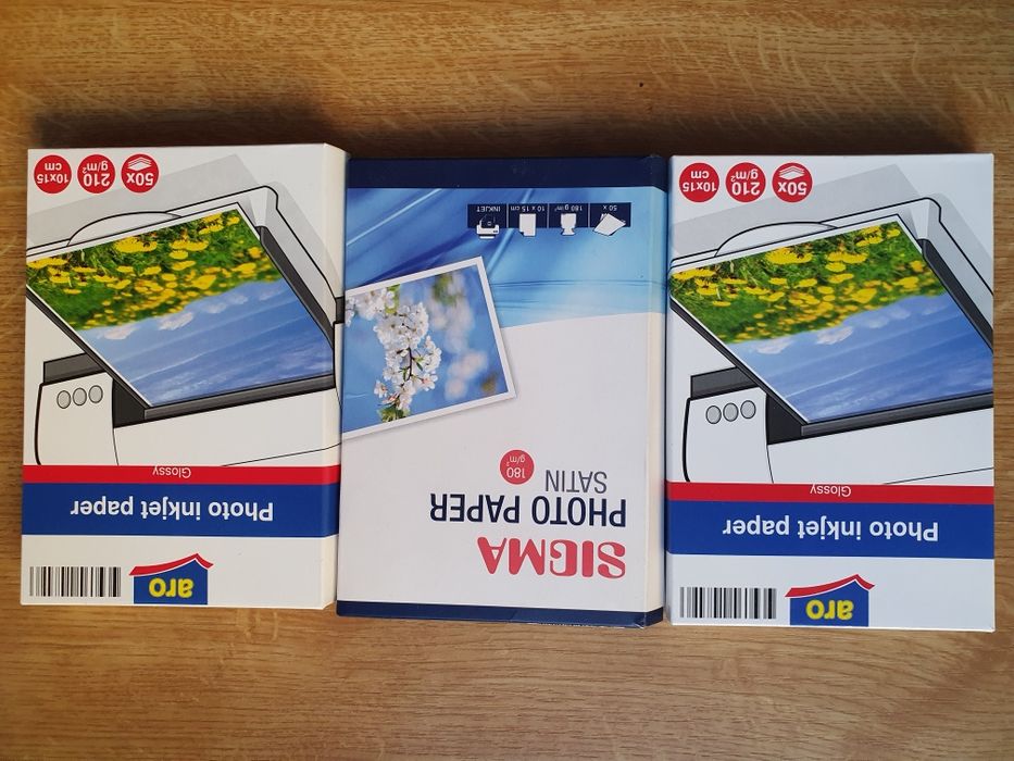 Фотопапір, фотобумага Lucky Print, EMTEC, Sigma, ARO формат 10х15 и А4