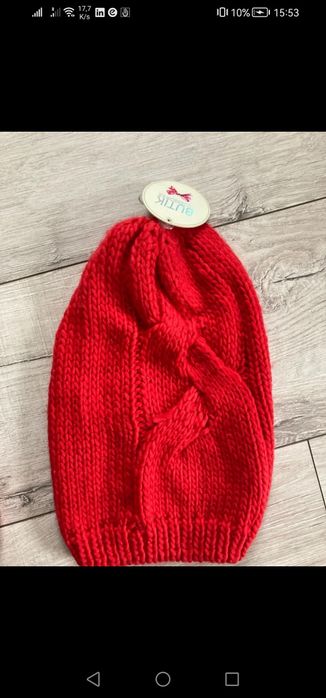 Zestaw dodatków zimowych czapka i rękawiczki nowe