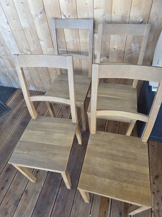 Stołki drewniane Ikea