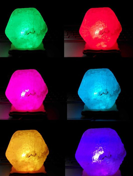 Соляная лампа, ночник, светильникc USB-проводом