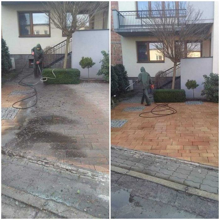Malowanie dachów, mycie dachów, kostki, elewacji, kominy i rynny