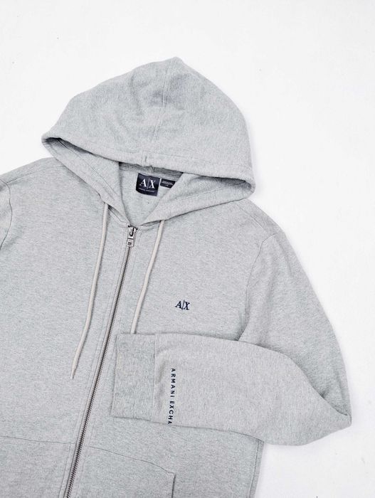 Armani Exchange szara bluza z kapturem L logo