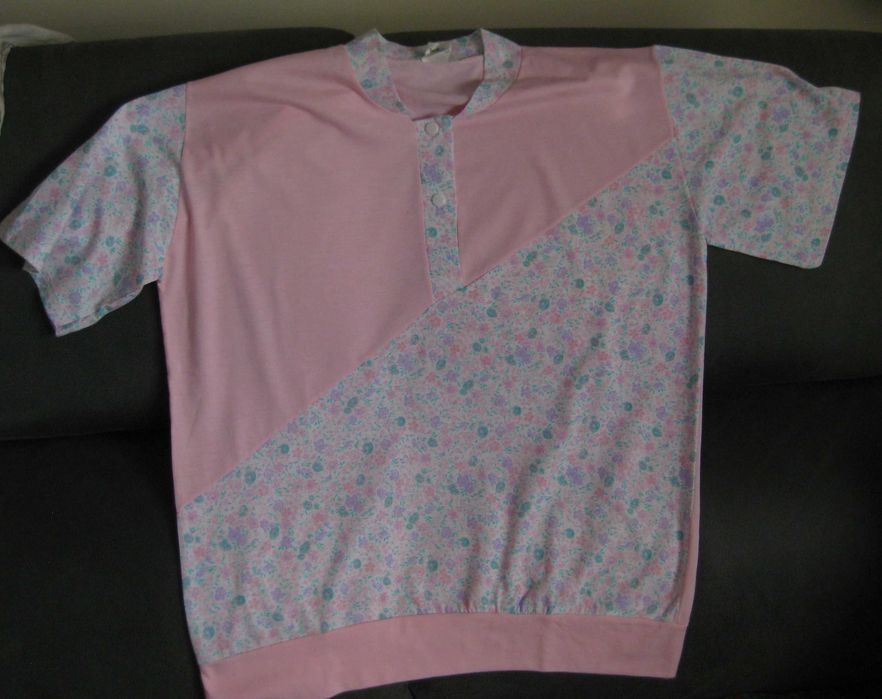 Pijama Camisola e Calção Tons rosa