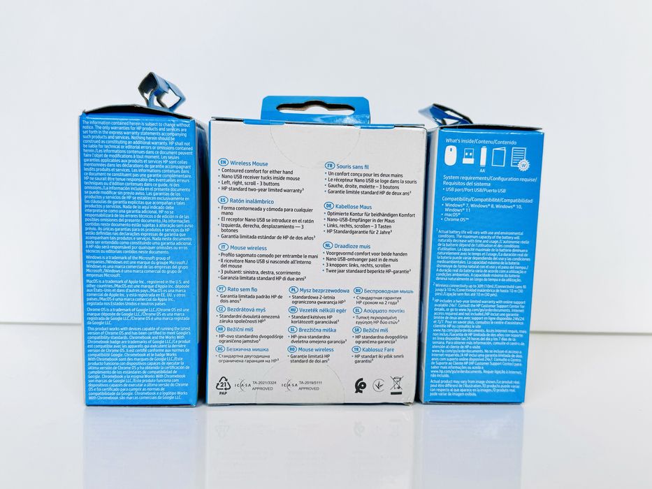 Нова Бездротова Оптична Мишка Миша HP 220 Wireless Біла (7KX12AA)