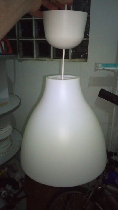 Candeeiro em plastico