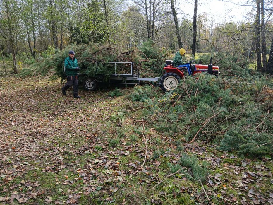 Przyczepa do traktora 1 i 2 osie . Traktorek Yanmar