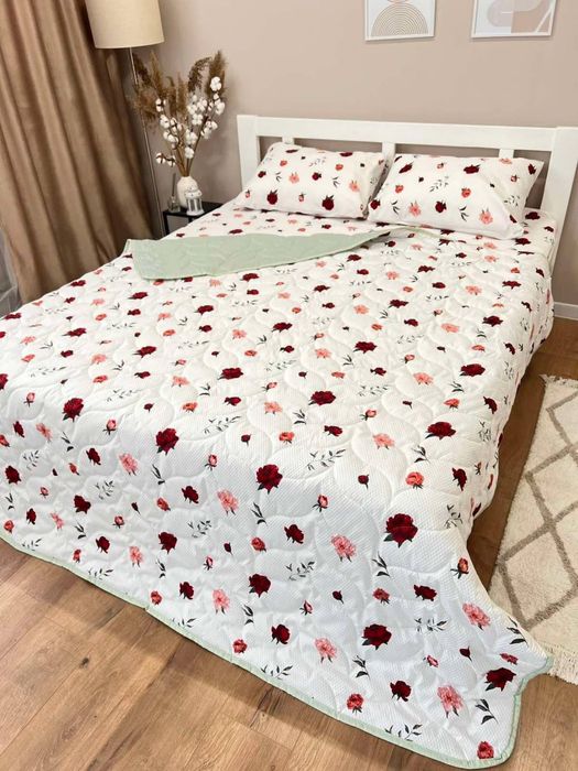 Акція! Жатка  комплект постелі ковдра постельное белье с одеялом Роза