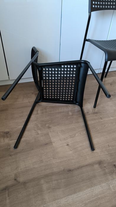 2 krzesła Ikea Adde czarne