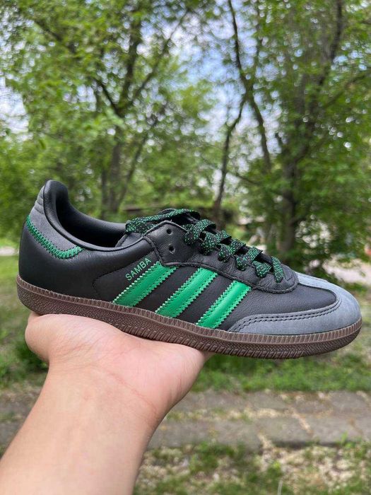 ОРИГІНАЛ! Adidas Samba OG Black/Green 37 38 38.5 40.5 41 | IE6520