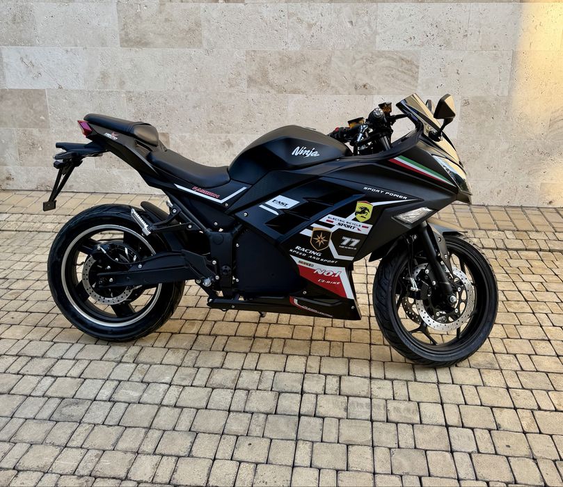 Електробайк Ninja 2990Вт, є розстрочка, гарантія, електромотоцикл, чорний