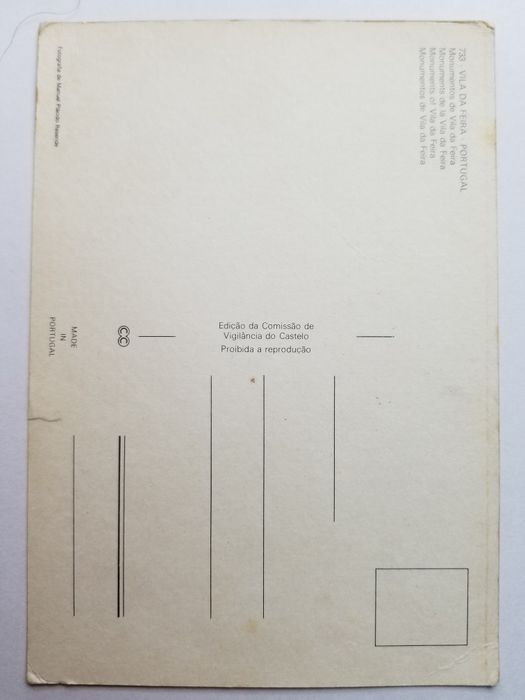 Postal Antigo - Vila Da Feira