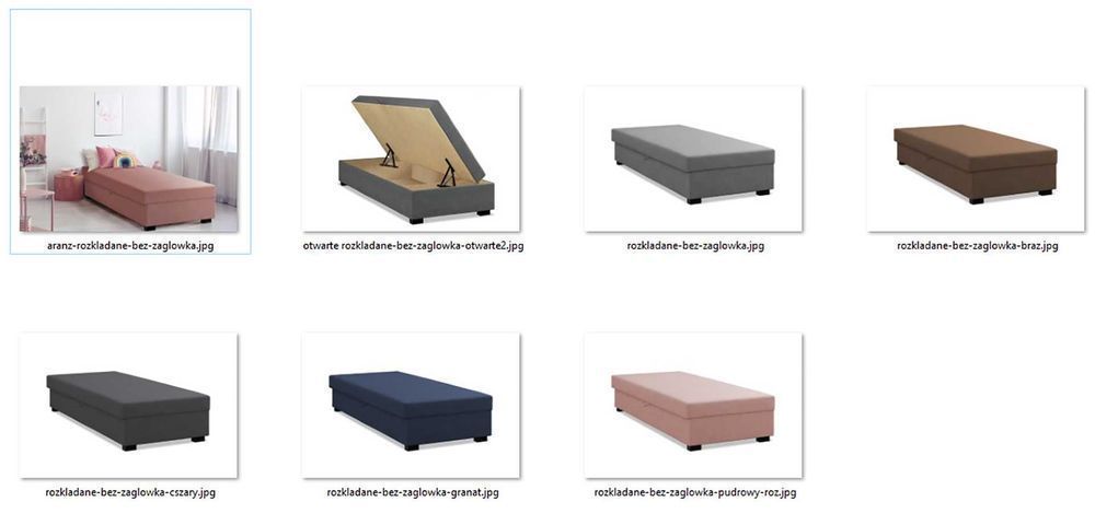 Tapczan jednoosobowy EKO łóżko hotelowe sofa kanapa pojedyncze SOLIDNE