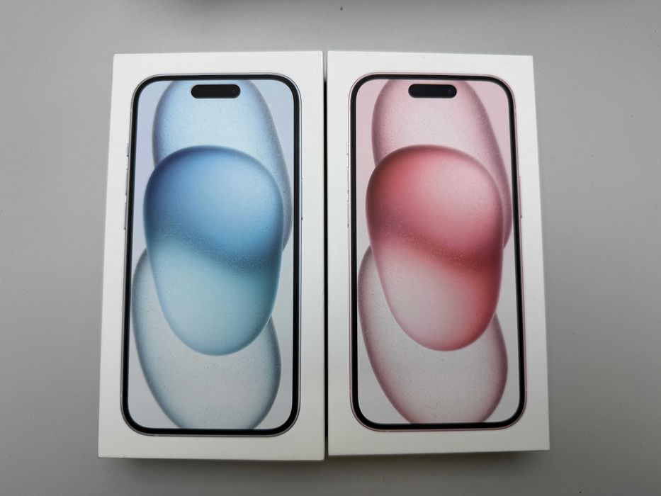 iPhone 15 128GB Pink/Blue /Dostępne 2 sztuki/ Stan IDEALNY/ Bateria 100% Sklep Wrocław