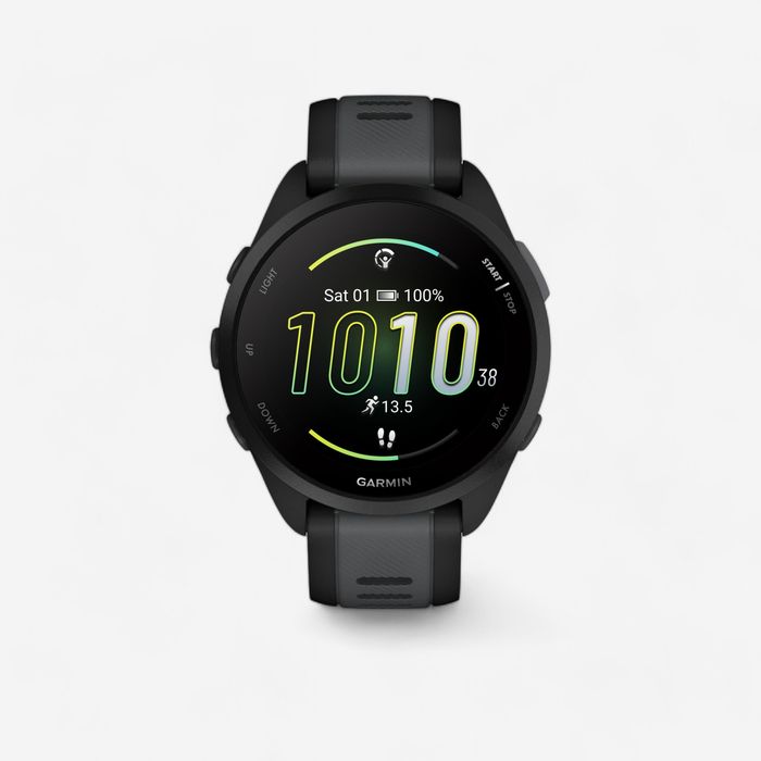 Relógio conectado gps de running garmin forerunner 165 preto/cinzento