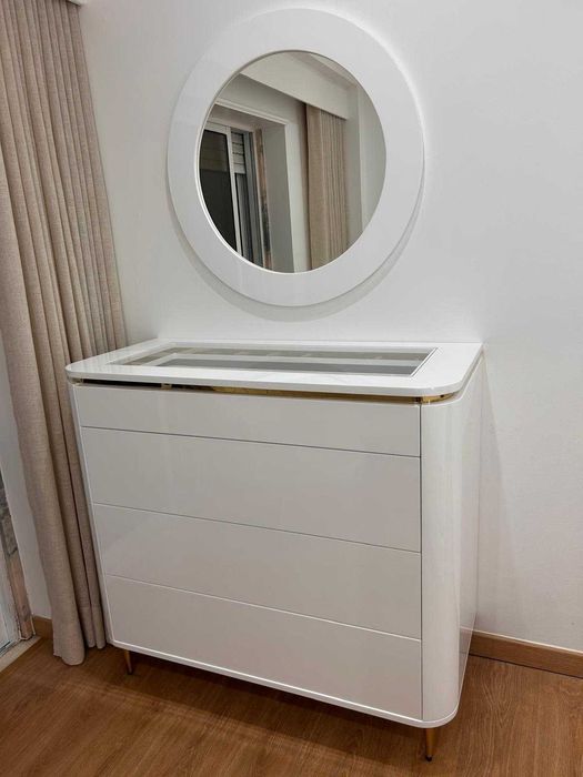 Cama Casal Estofada + Mesas Cabeceira NOVO - FABRICA