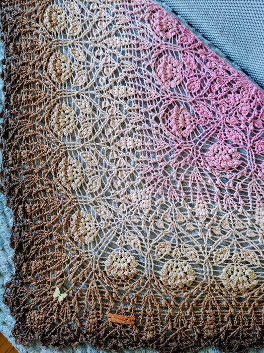 Chusta nowa na szydełku Folkloria