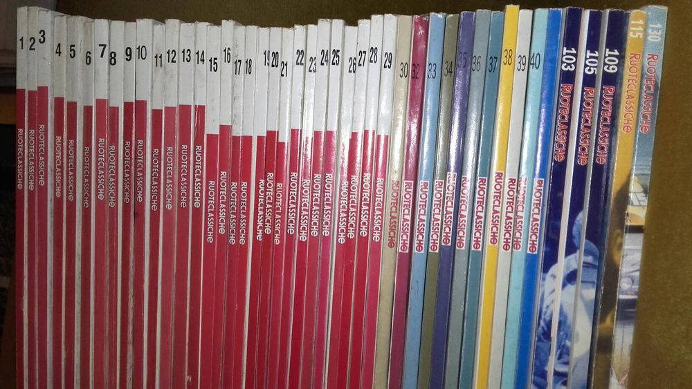 Revistas RuoteClassiche, em ótimo estado. 2€ cada.