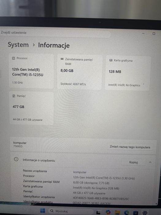 Laptop Samsung Galaxy Book2 NP750XED