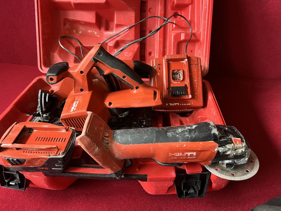 Hilti zagłębiarka szlifierka ładowarka bateria SC70W-A22 AG125-A22