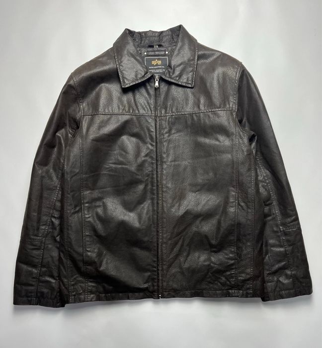 vintage leather jacket - купить мужскую одежду - Цена на OLX.ua