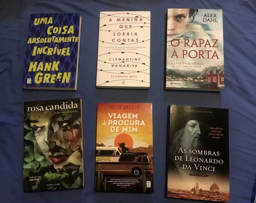 Livros de ficção e não-ficção (novos, nunca lidos)