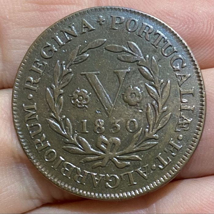 Moeda 1654 - D. MARIA II - V Reis 1830 Acores