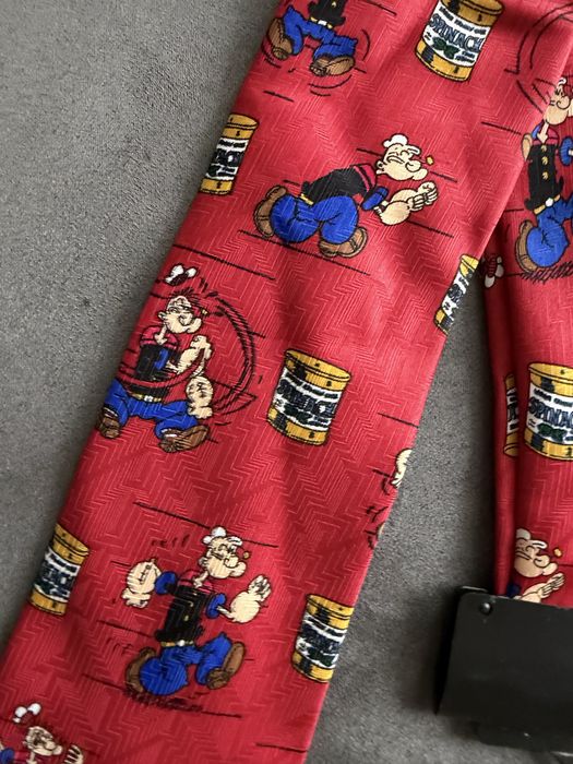 Nowy czerwony krawat popeye