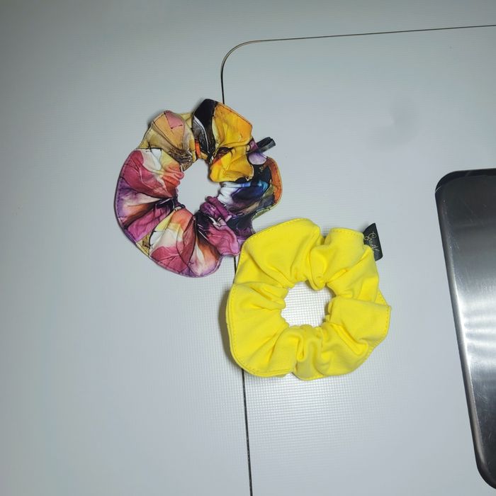 Frotka, gumka, scrunchy, handmade, zestaw 2 szt