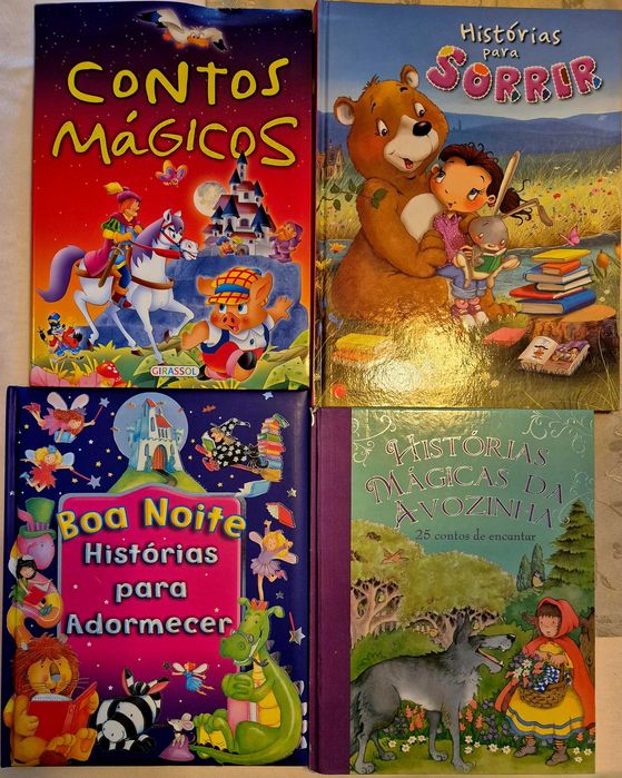 Livros infantis em excelente estado de conservação