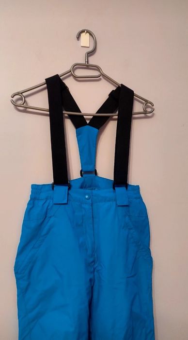 Jasnoniebieskie spodnie narciarskie, na narty, snowboard