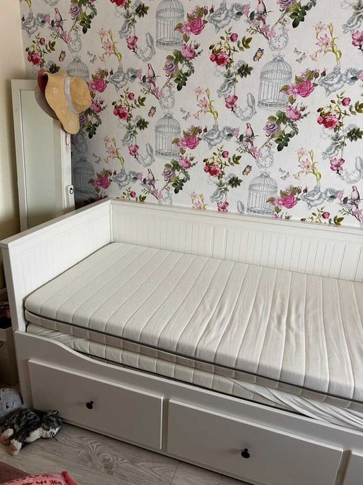 Vendo HEMNES - Cama indiv/dupla c/3 gav, 80x200 cm + 2 colchões