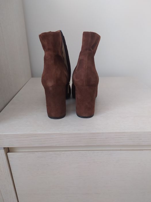 Черевики, ботинки, замш, 36-36.5 р, нові