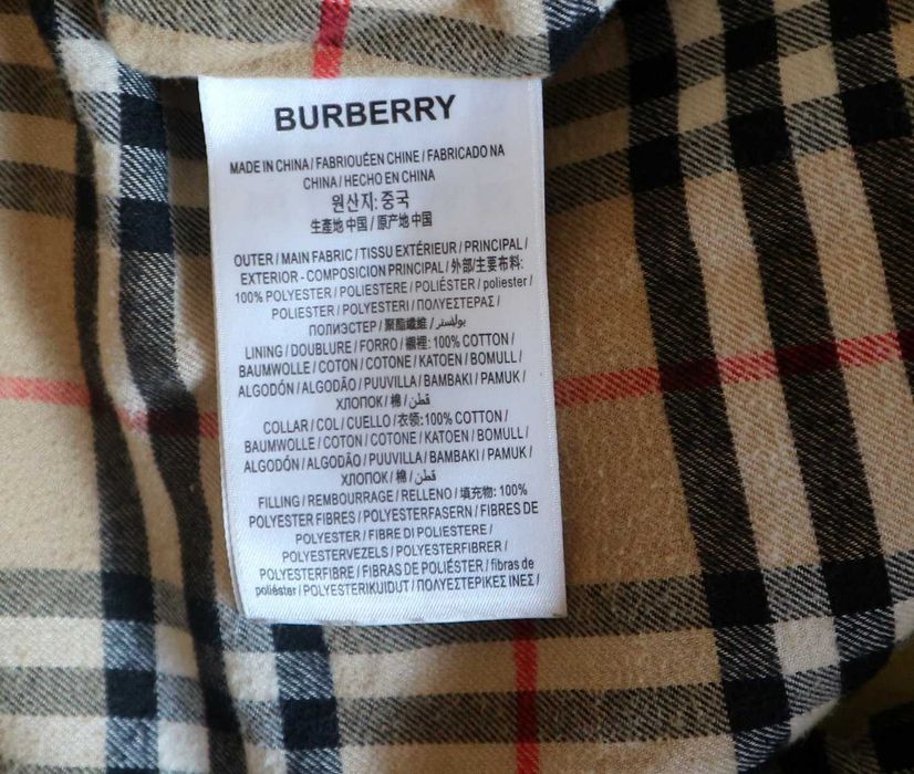 Burberry Vintage Check Shirt Jacket Beige kurtka koszulowa XS