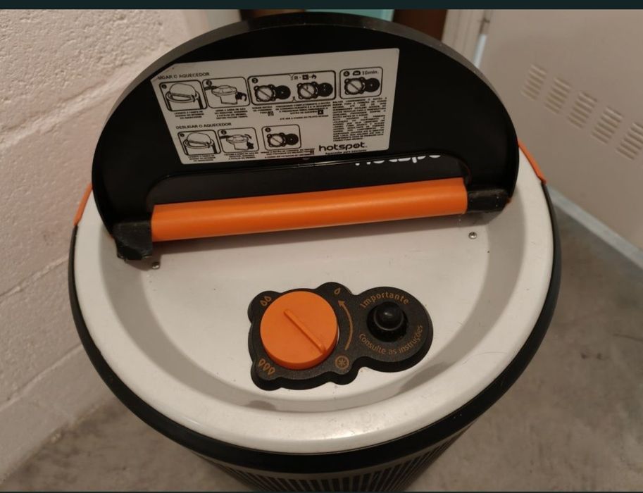 Aquecedor a gás com botija