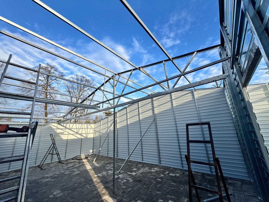 Garaż Blaszany Drewnopodobny 12x6 hala wiata 12x7 11x6 10x6 9x6 8x6 8