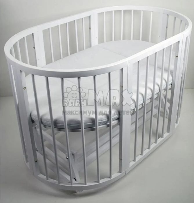 Ліжечко трансформер кругле/овальне