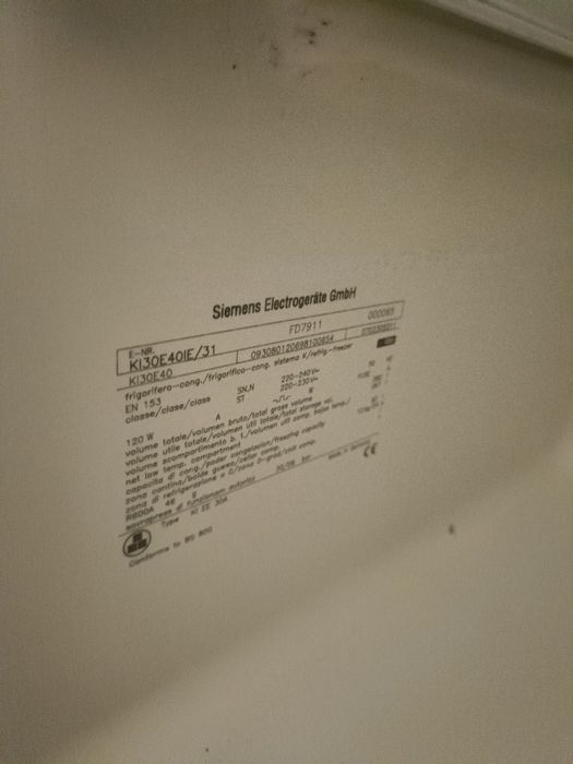 Frigorífico de embutir Siemens