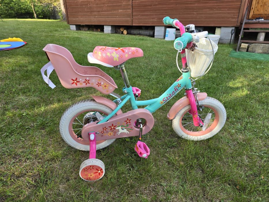 Rowerek dziecięcy Joystar unicorn  Stitch 14" bardzo dobry stan