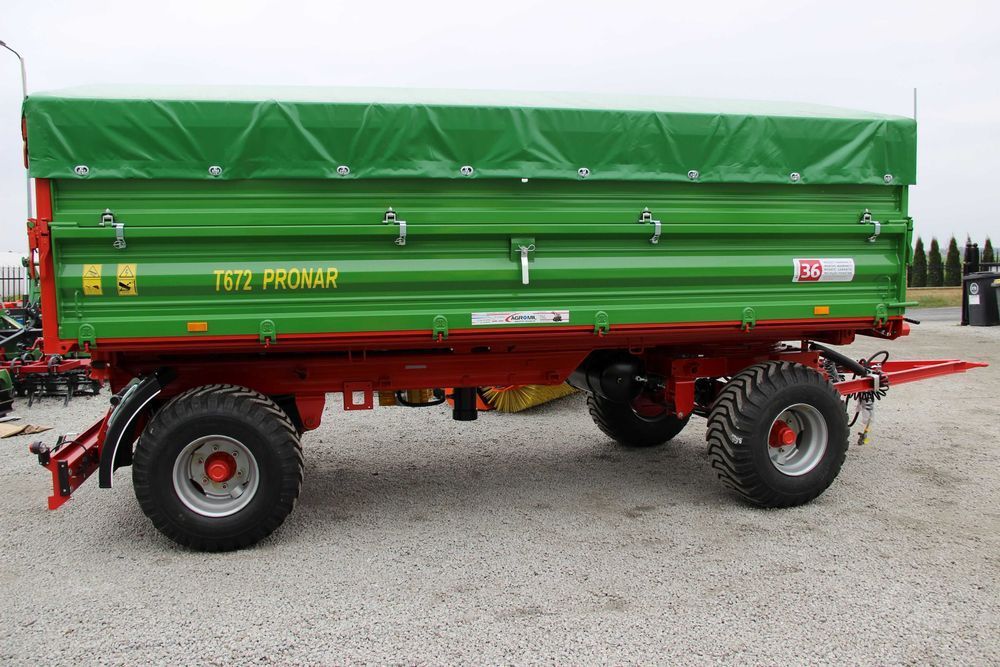 Przyczepa dwuosiowa T672 8 ton Pronar przyczepy RABATY