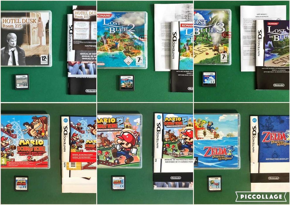 NINTENDO DS 2DS Dragon Hotel Layton Lego Lost Mario Star Wars Zelda
