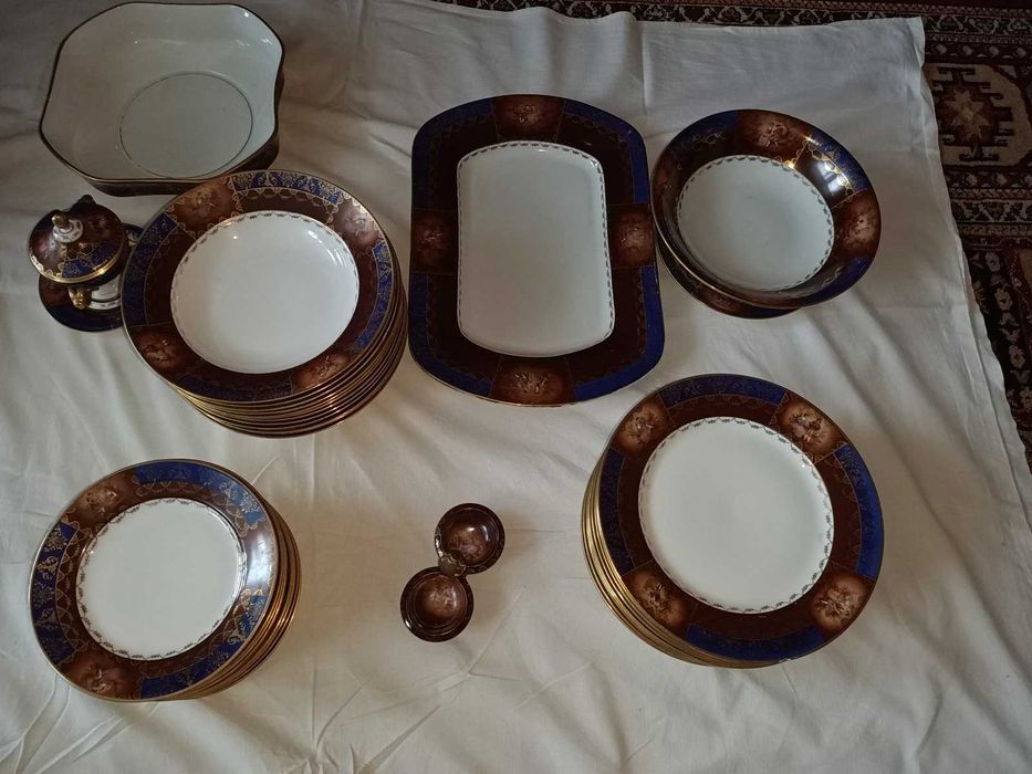 Komplet obiadowy - porcelana Ackermann & Fritze (Wiedeńska) 41SZT.