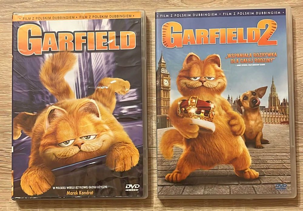 filmy DVD Garfield i Garfield 2