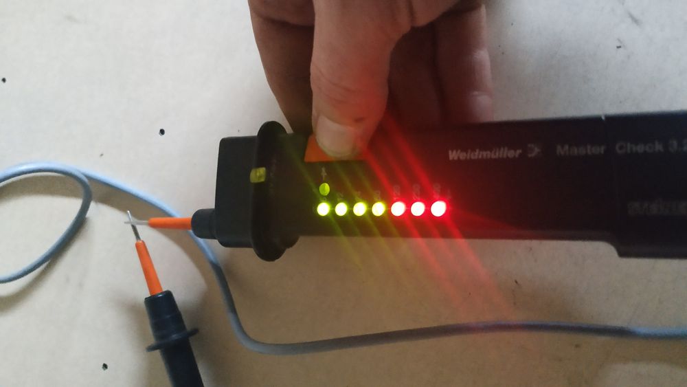 Medidor de tensão Weidmuller Master Check 3.2
