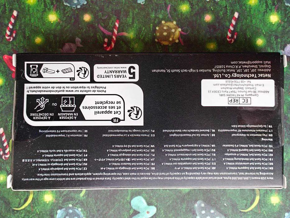 SSD M.2 2280 NVMe Netac NV7000-t 1 Tb PCIe 4.0 x4 7400/6600Mb/s