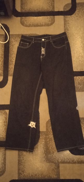 Джинсы черные в стиле y2k