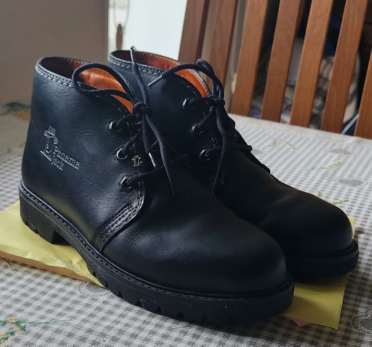 Buty trzewiki Panama Jack  skórzane R.39 Czarne